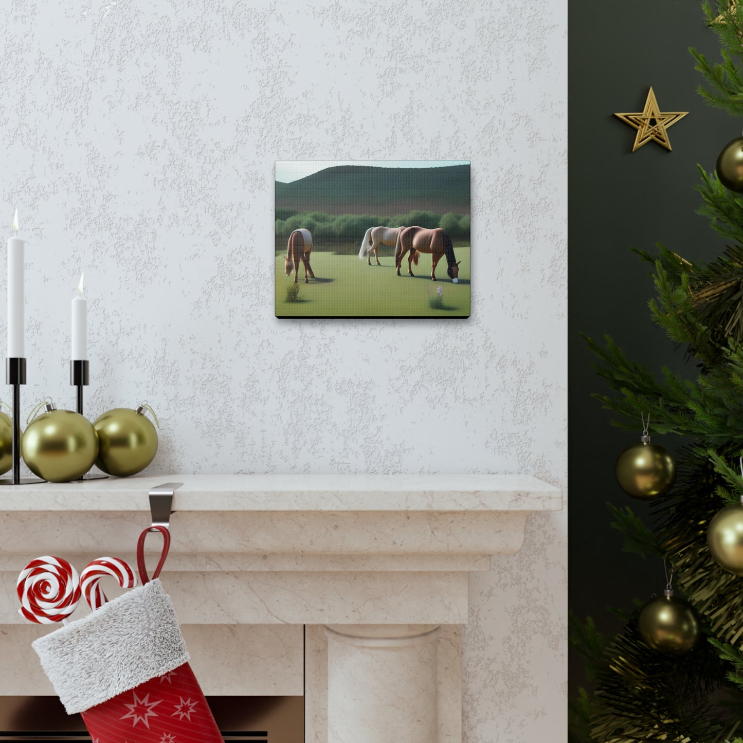Canvas Gallery Wrap - Abstract Horses