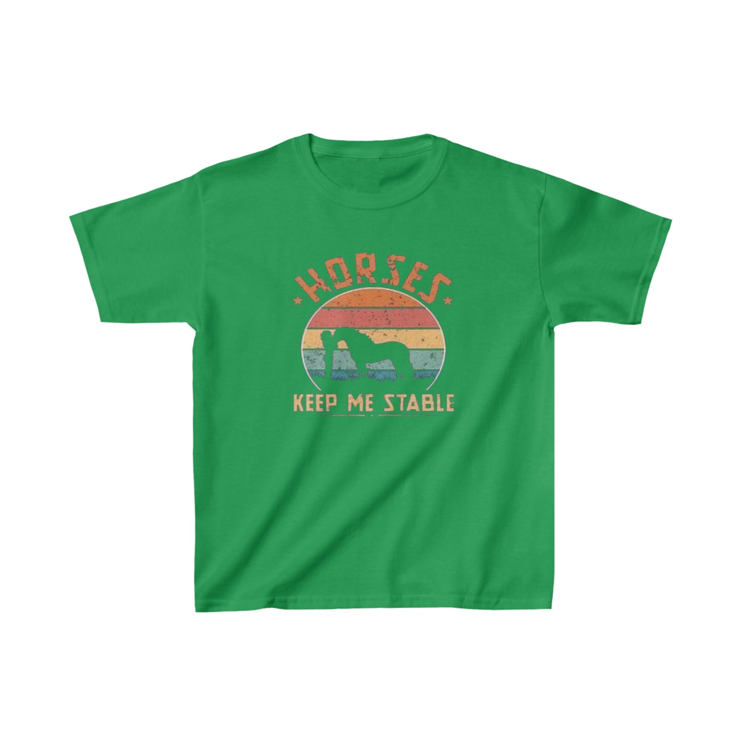 Horses Keep Me Stable - Kids Heavy Cotton™ Tee