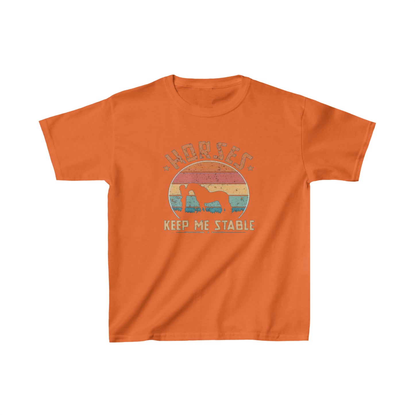 Horses Keep Me Stable - Kids Heavy Cotton™ Tee