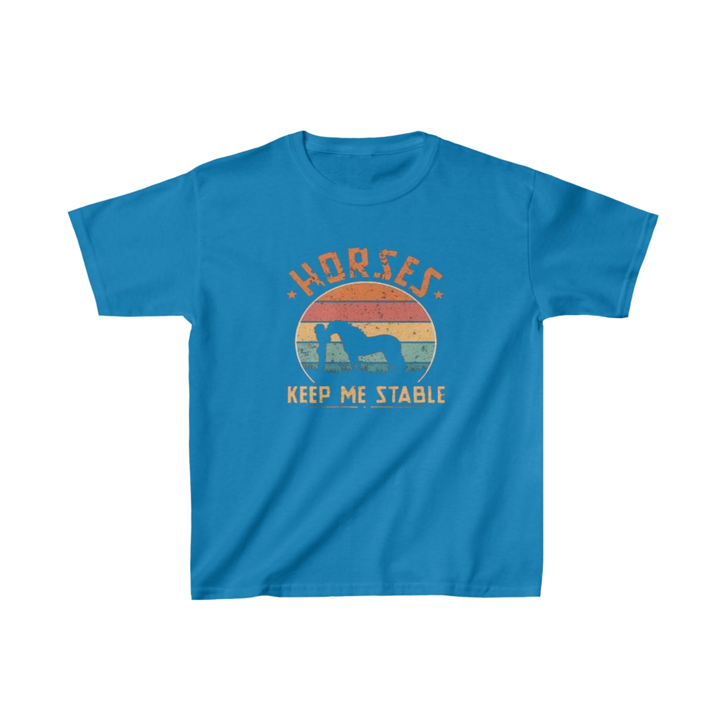 Horses Keep Me Stable - Kids Heavy Cotton™ Tee