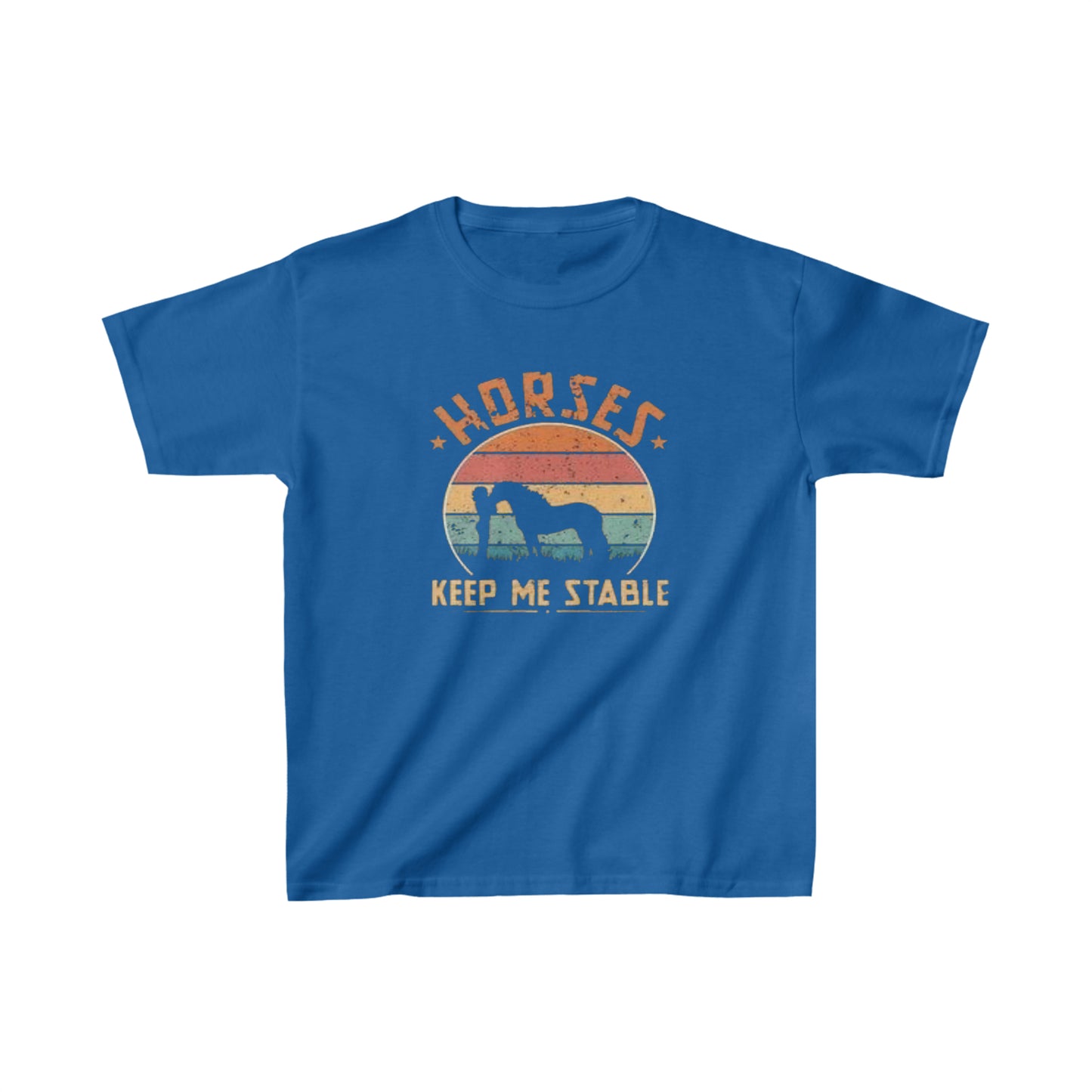 Horses Keep Me Stable - Kids Heavy Cotton™ Tee