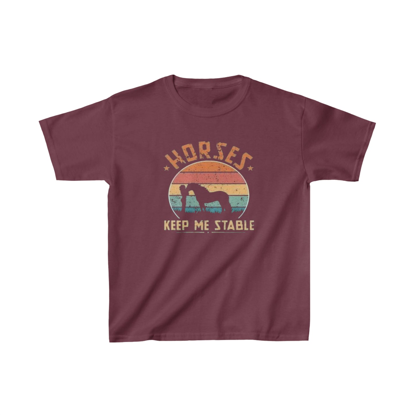 Horses Keep Me Stable - Kids Heavy Cotton™ Tee