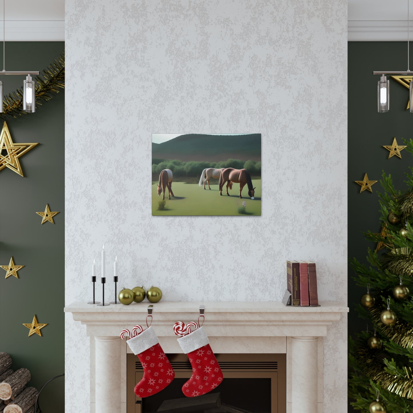 Canvas Gallery Wrap - Abstract Horses