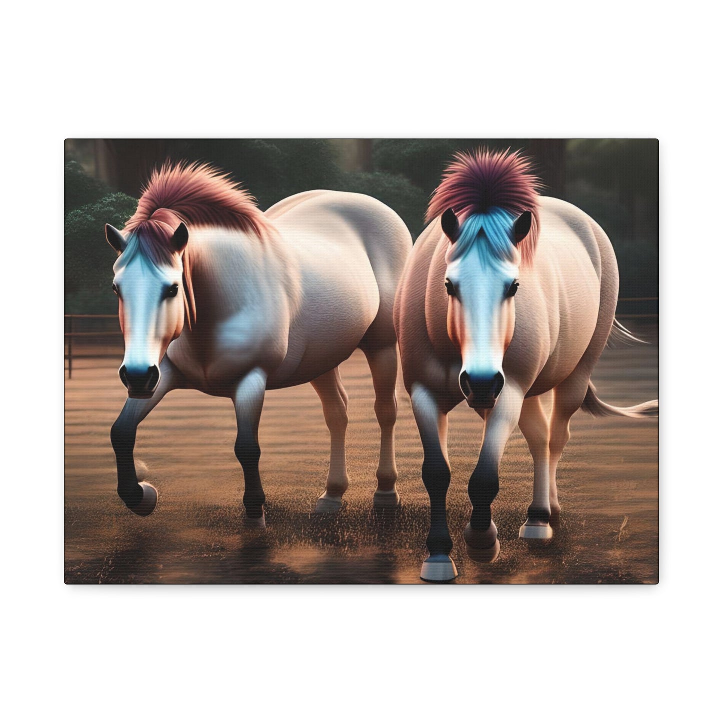Canvas Gallery Wrap - Cody and Cheyenne - Animated