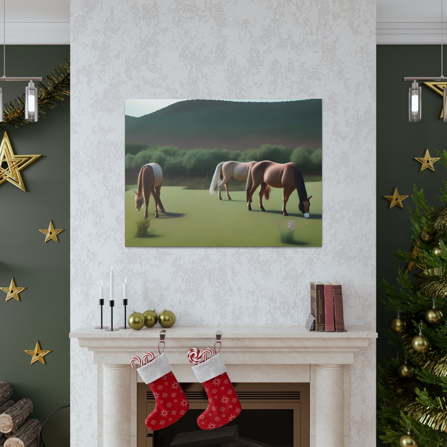 Canvas Gallery Wrap - Abstract Horses