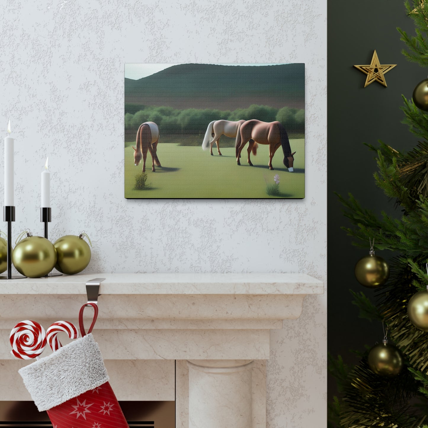 Canvas Gallery Wrap - Abstract Horses