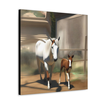 Canvas Gallery Wrap - Takota and Mommy - Animated