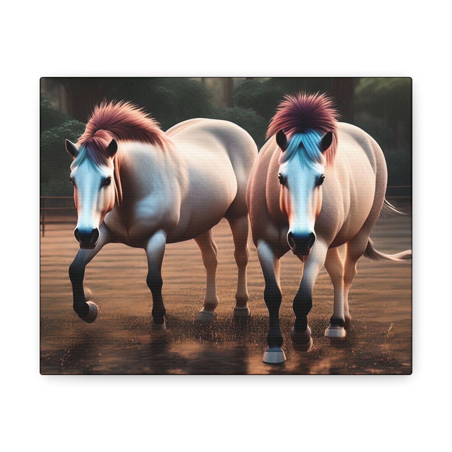 Canvas Gallery Wrap - Cody and Cheyenne - Animated