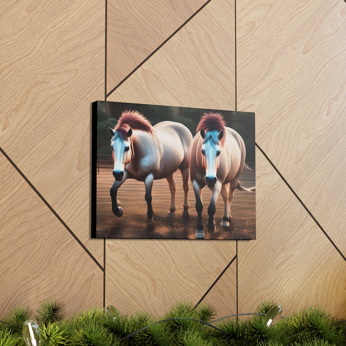 Canvas Gallery Wrap - Cody and Cheyenne - Animated