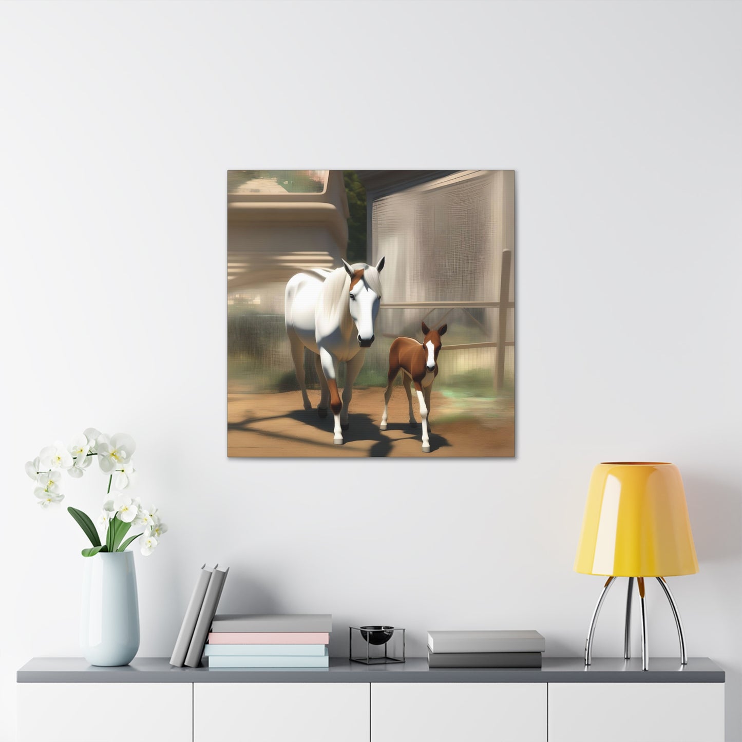 Canvas Gallery Wrap - Takota and Mommy - Animated