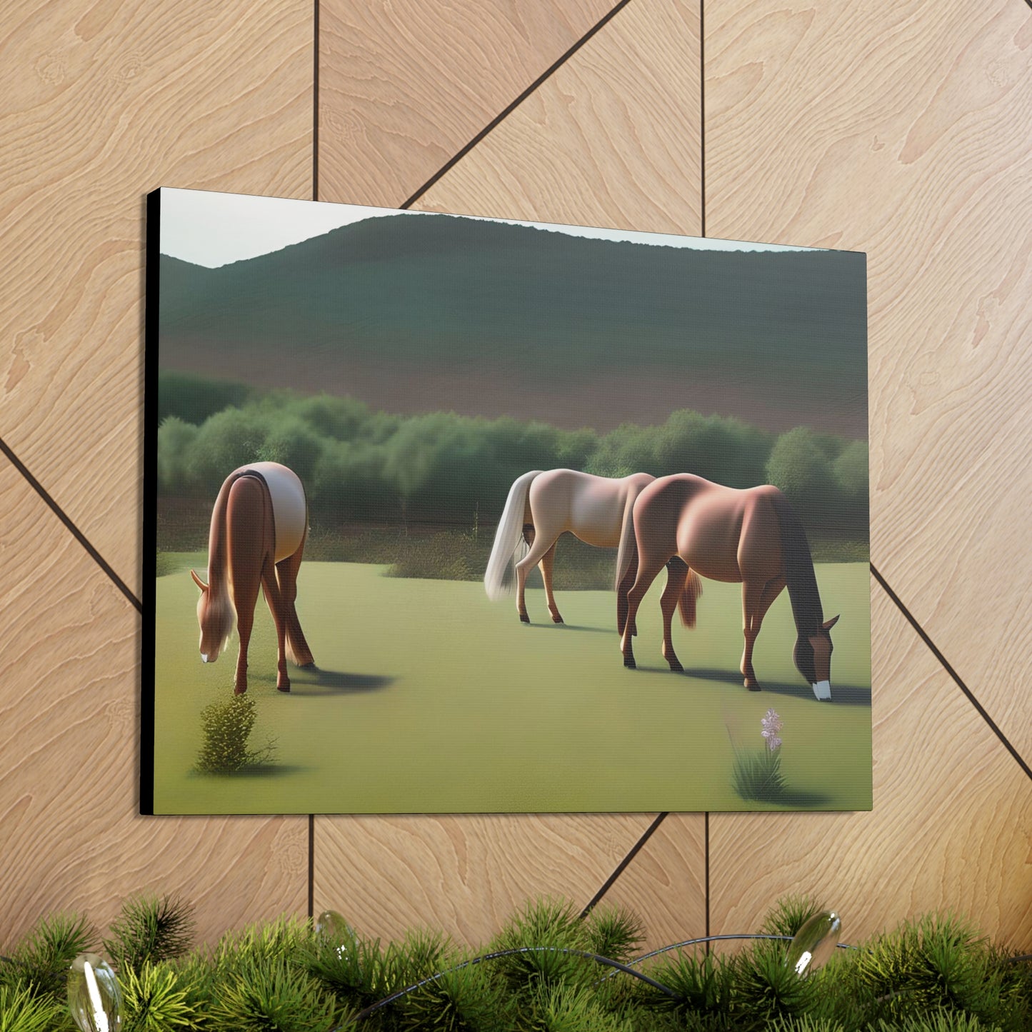Canvas Gallery Wrap - Abstract Horses
