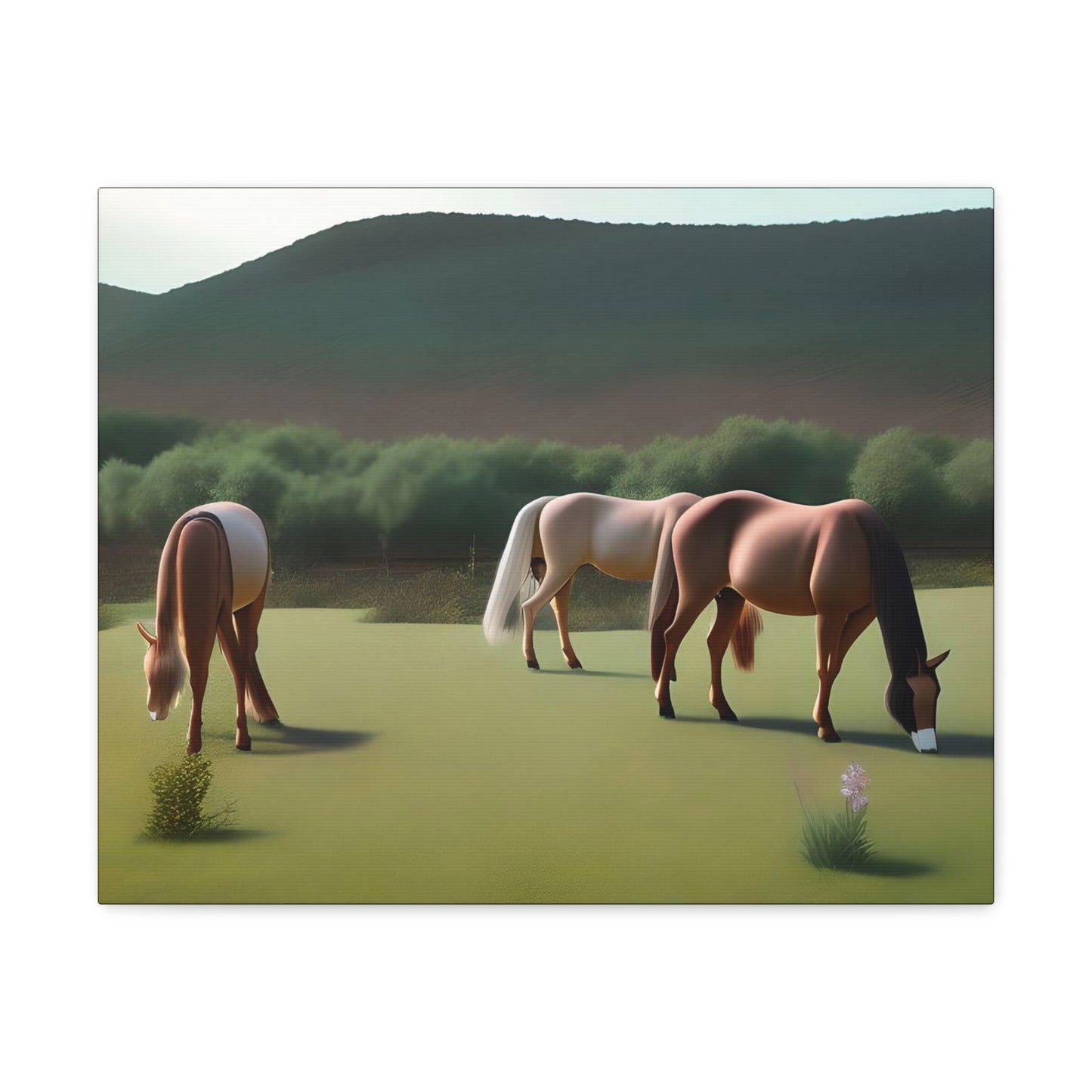 Canvas Gallery Wrap - Abstract Horses