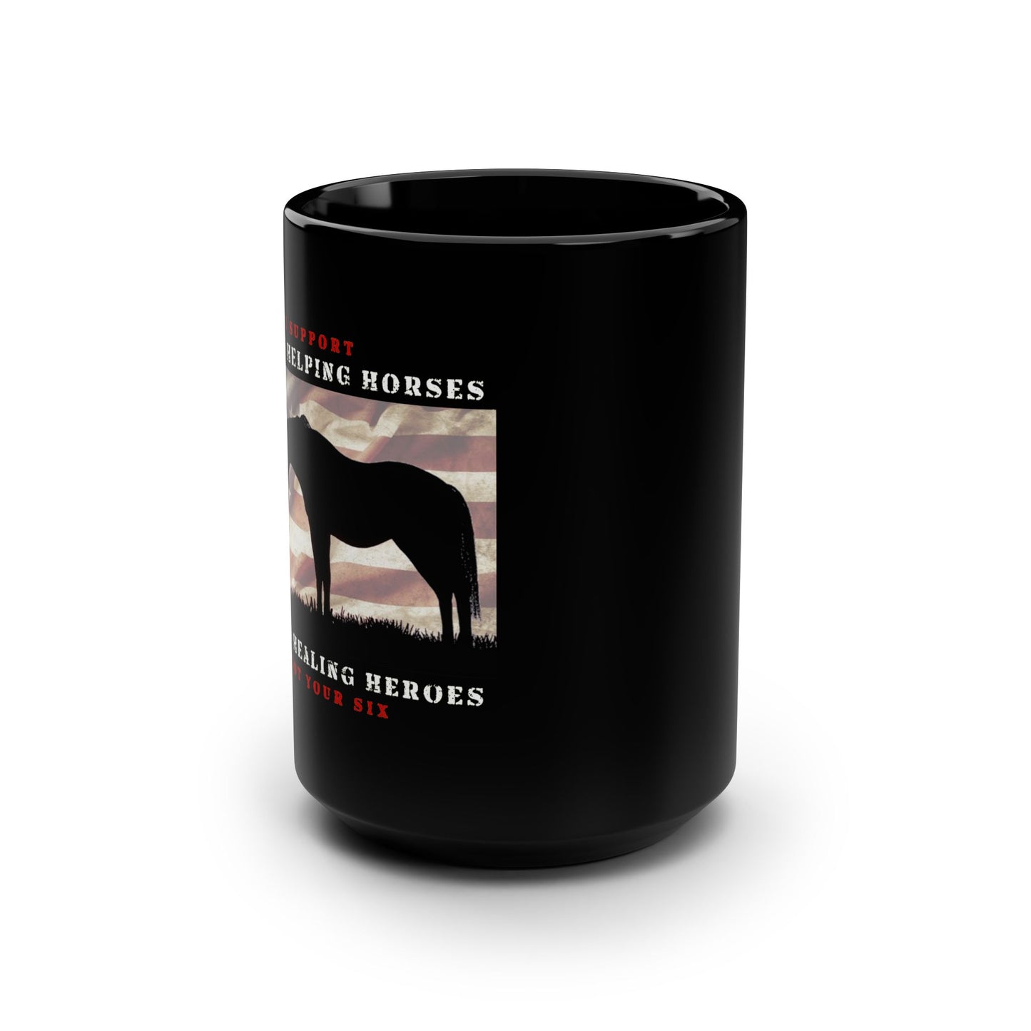 6H - Black Mug 15oz