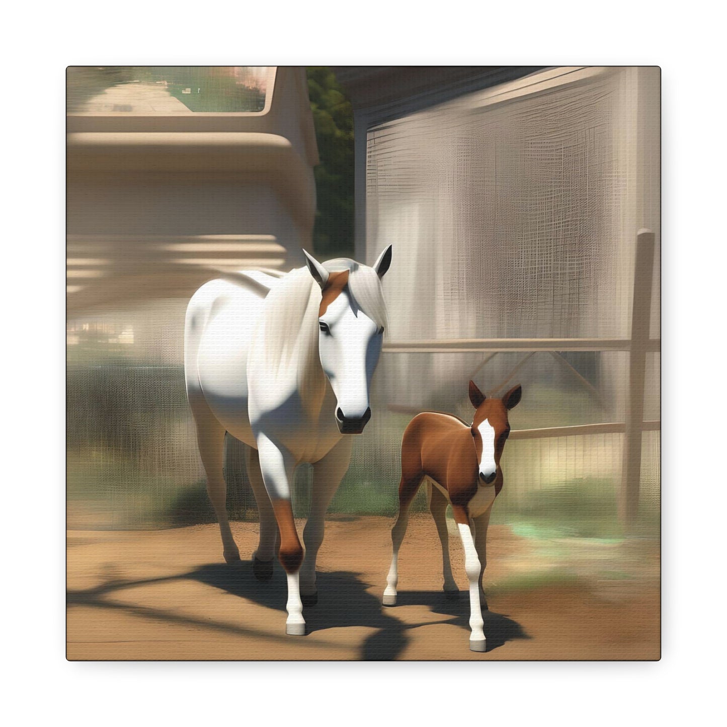 Canvas Gallery Wrap - Takota and Mommy - Animated