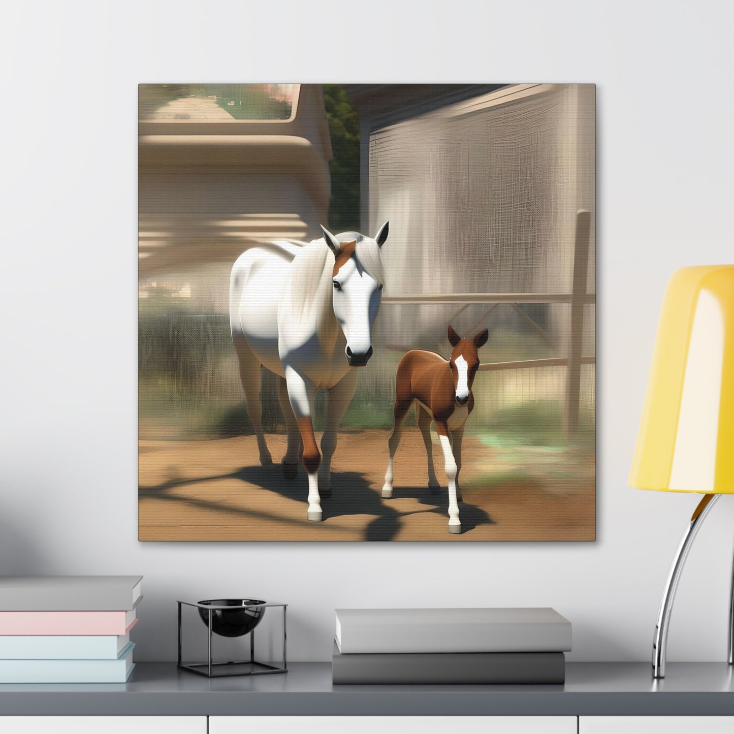 Canvas Gallery Wrap - Takota and Mommy - Animated