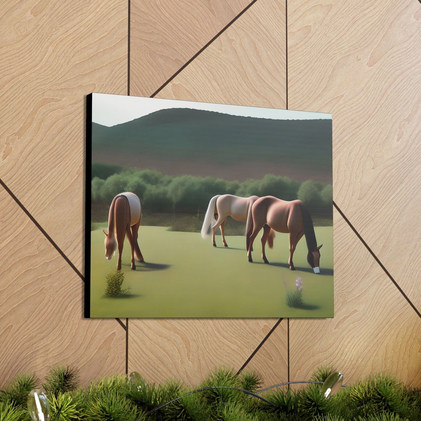 Canvas Gallery Wrap - Abstract Horses