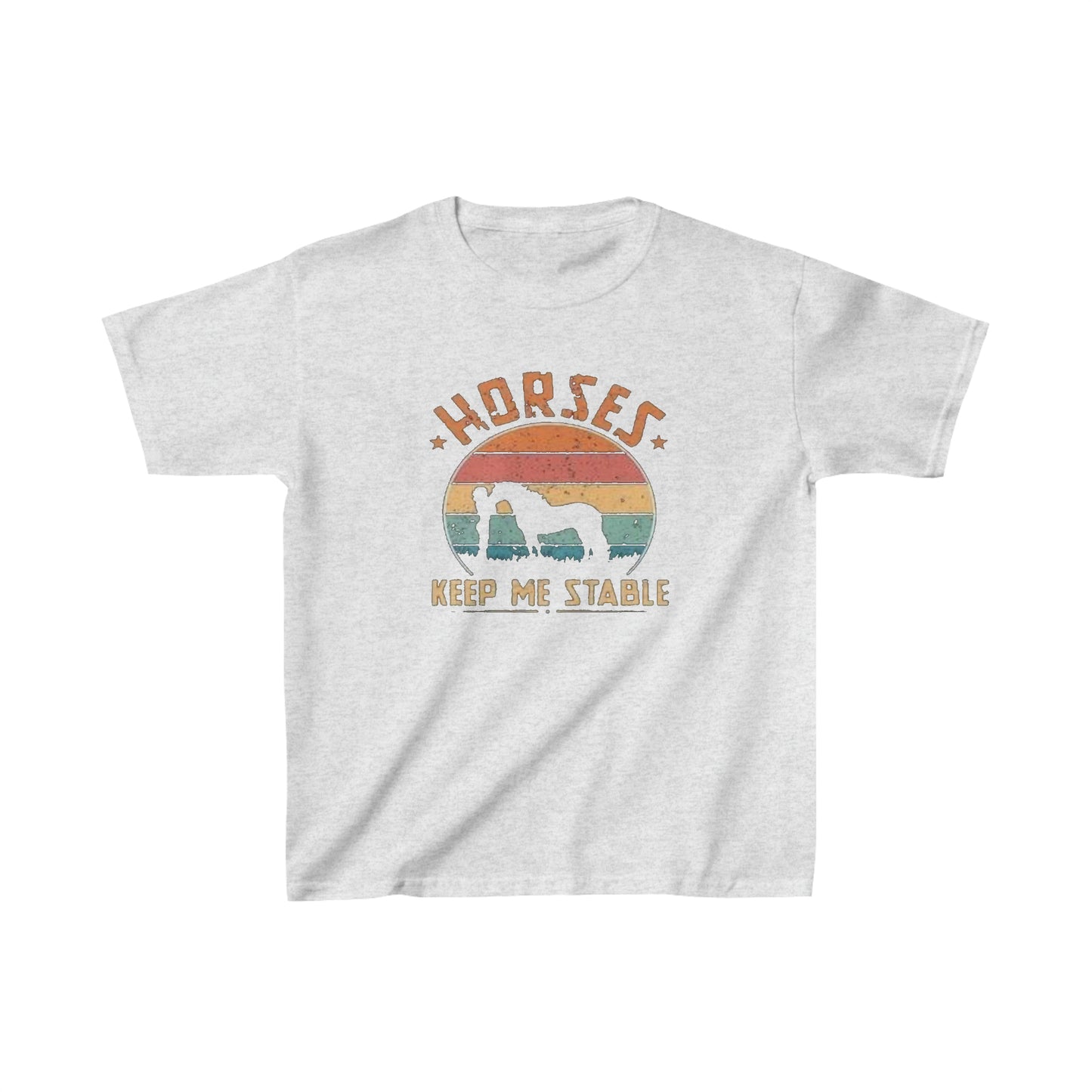Horses Keep Me Stable - Kids Heavy Cotton™ Tee