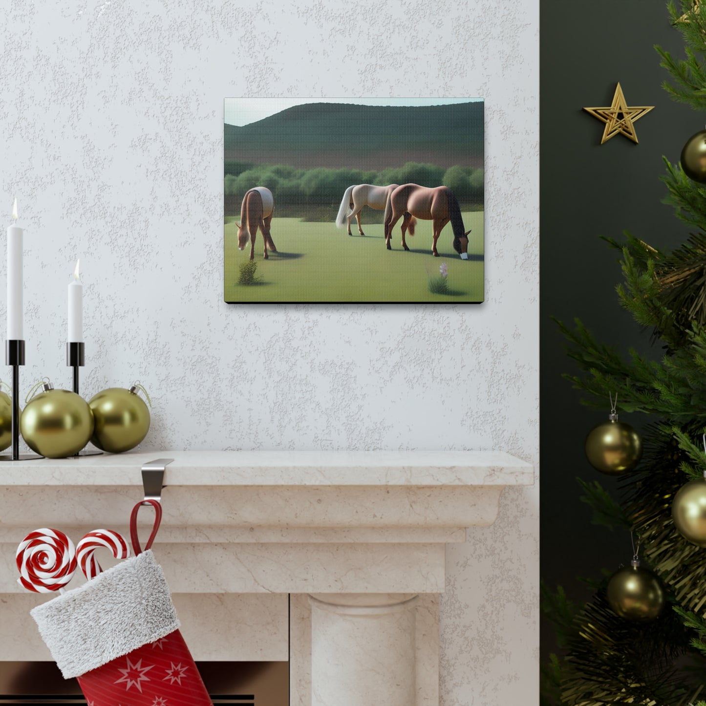 Canvas Gallery Wrap - Abstract Horses