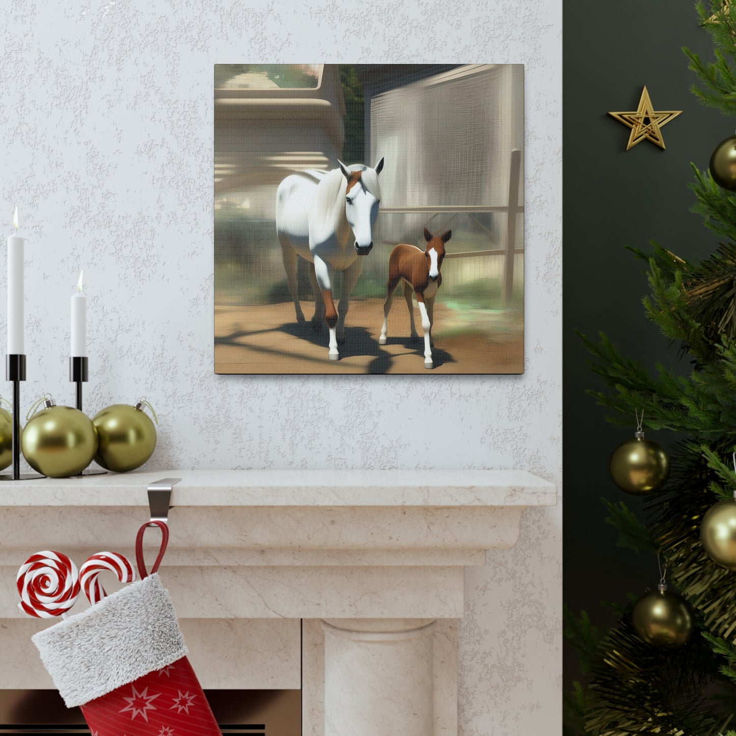 Canvas Gallery Wrap - Takota and Mommy - Animated