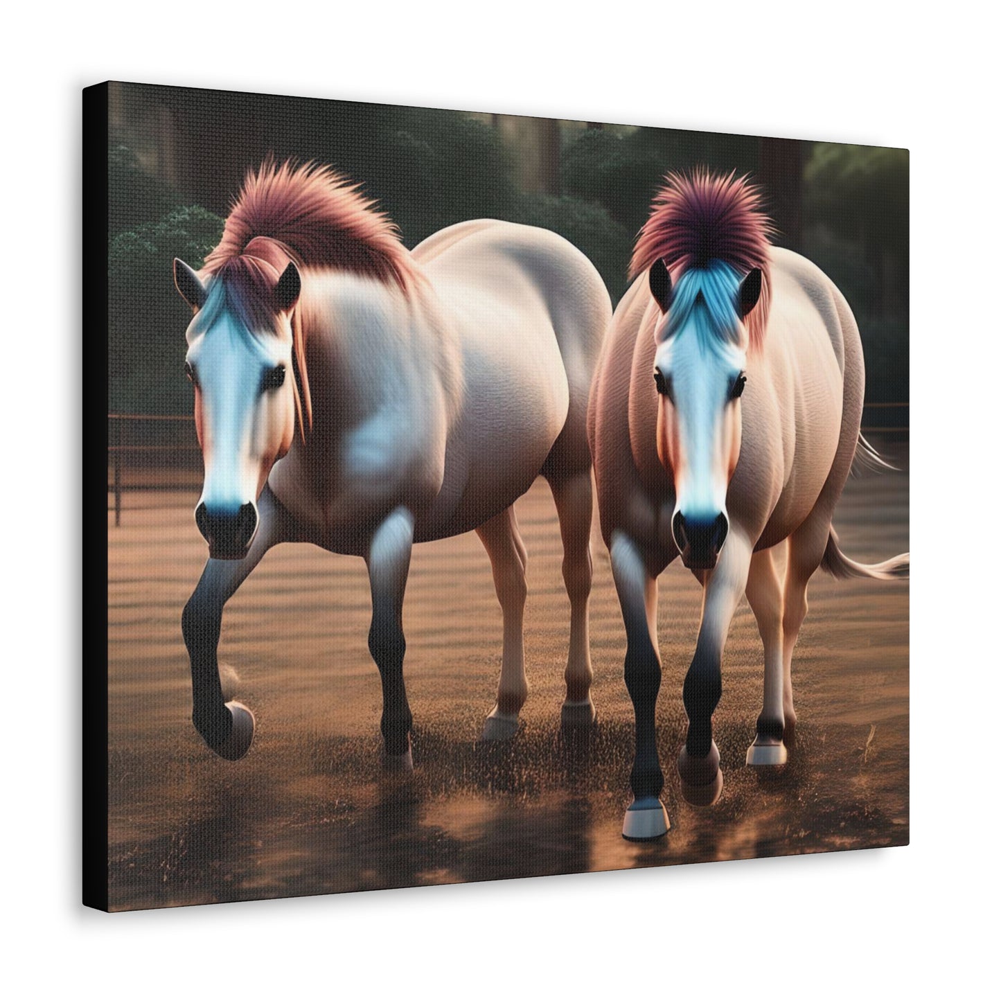 Canvas Gallery Wrap - Cody and Cheyenne - Animated
