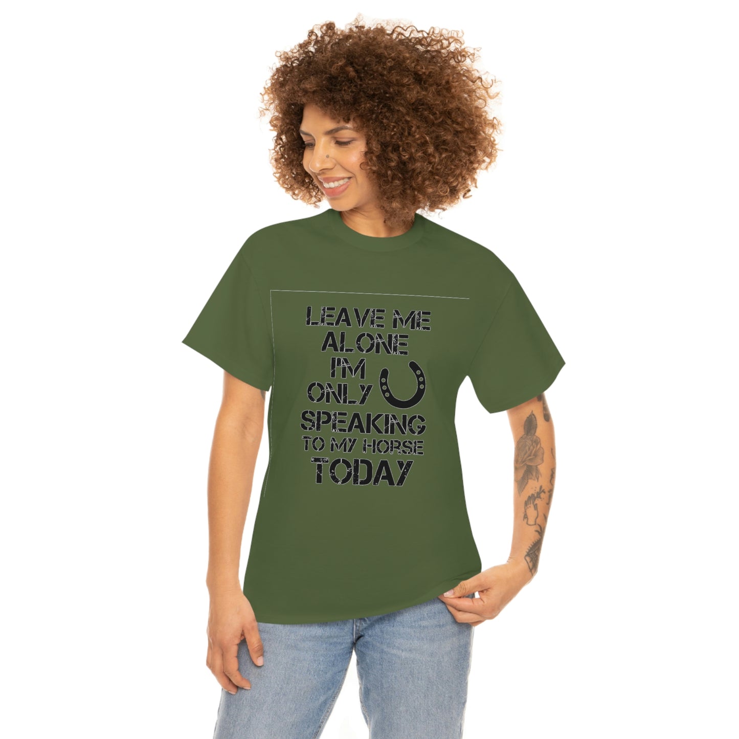 Leave Me Alone - Adult Tee (Front Logo)