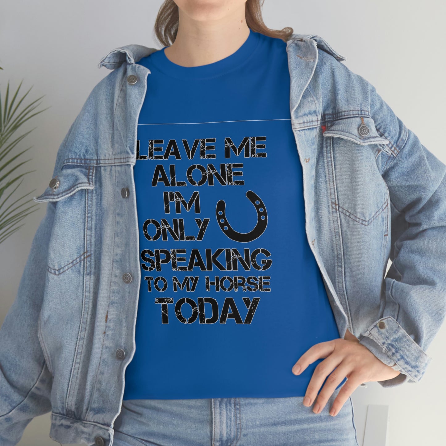 Leave Me Alone - Adult Tee (Front Logo)