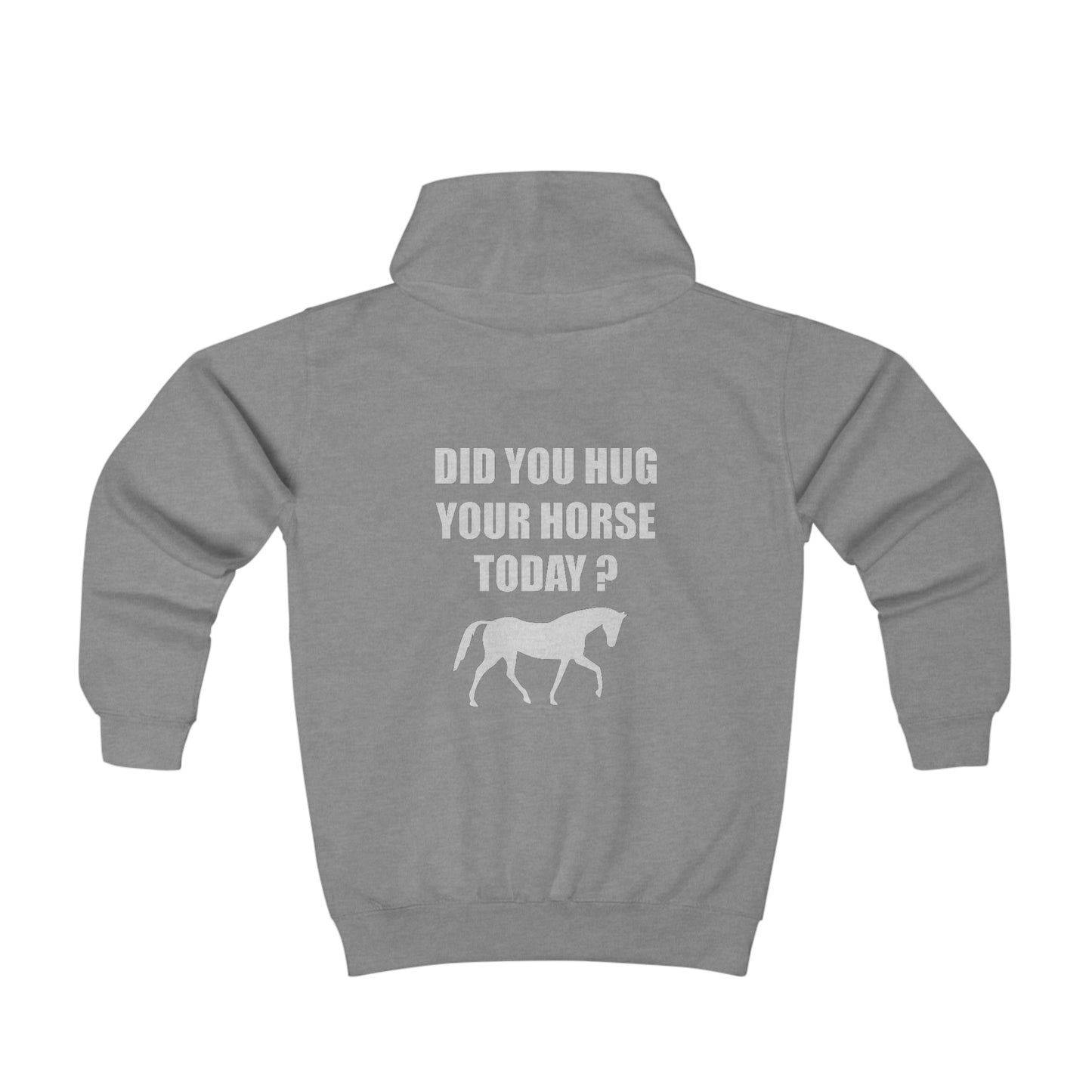 Horse Hugs - Youth Hoodie - White Lettering