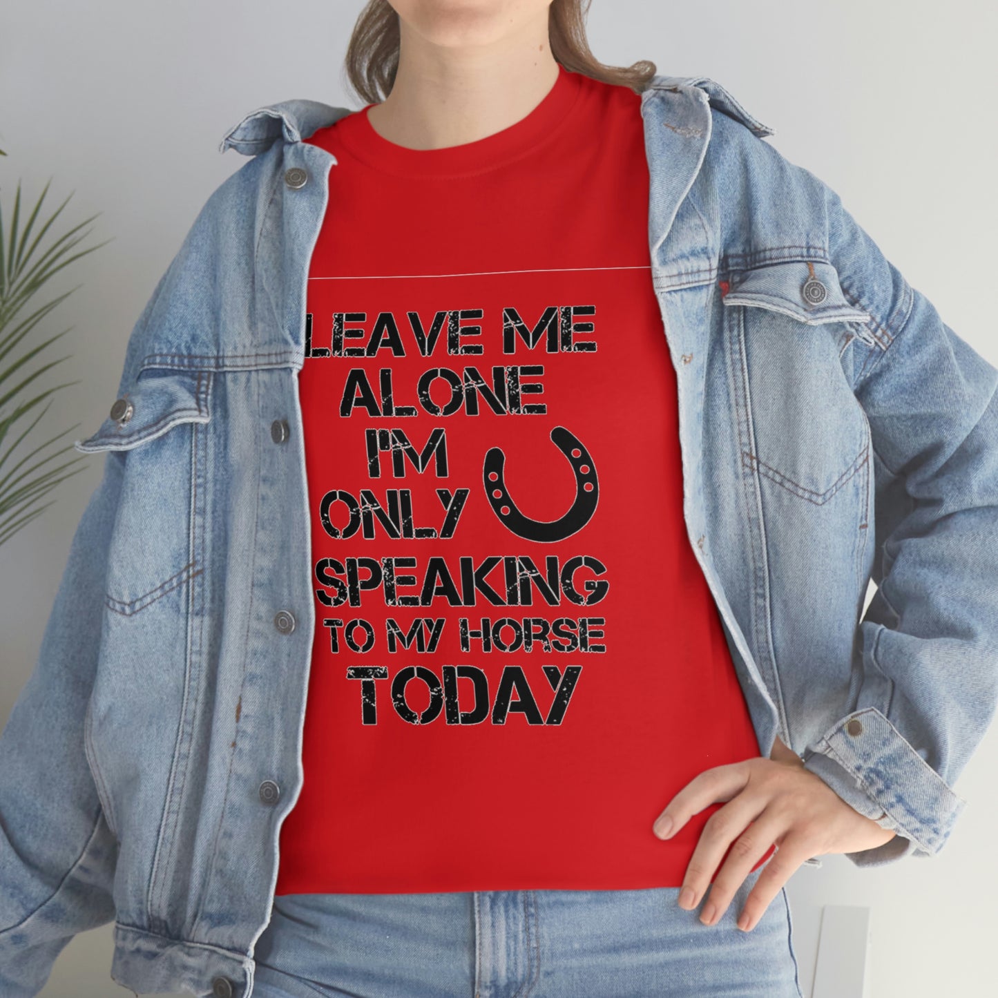 Leave Me Alone - Adult Tee (Front Logo)
