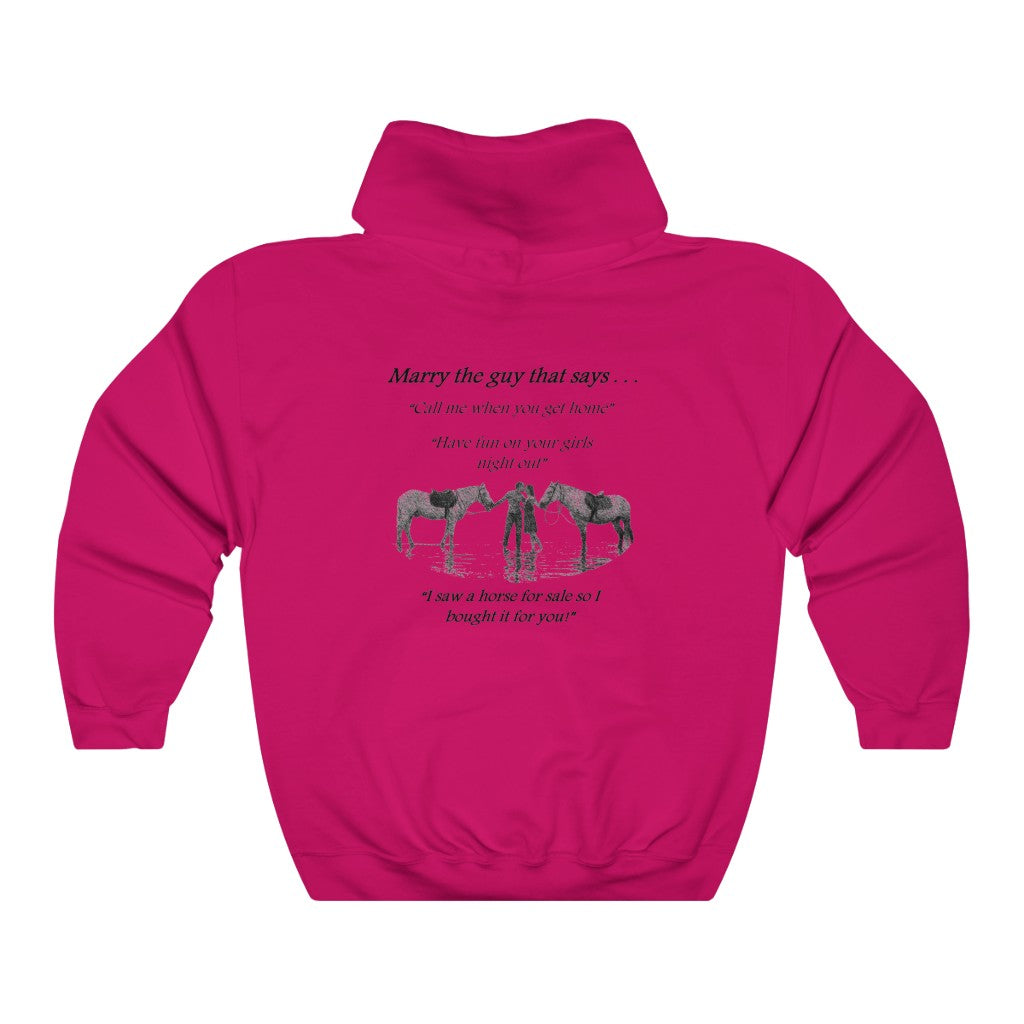 The ONE! - Adult Unisex Heavy Blend™ Hooded Sweatshirt - Black Print