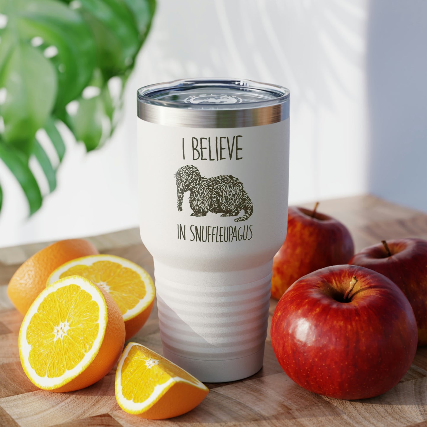 I believe in Snuffleupagus - Ringneck Tumbler, 30oz