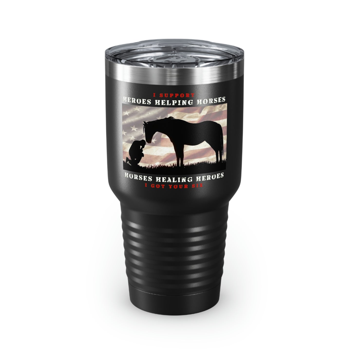 6H Ringneck Tumbler, 30oz - Black