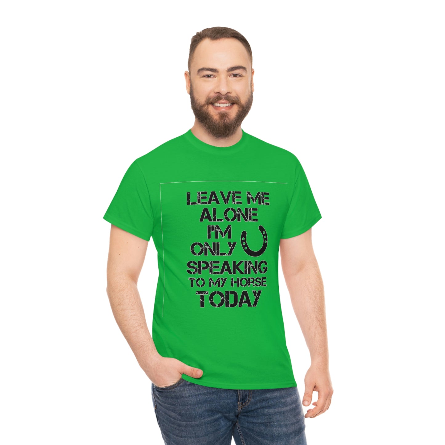 Leave Me Alone - Adult Tee (Front Logo)