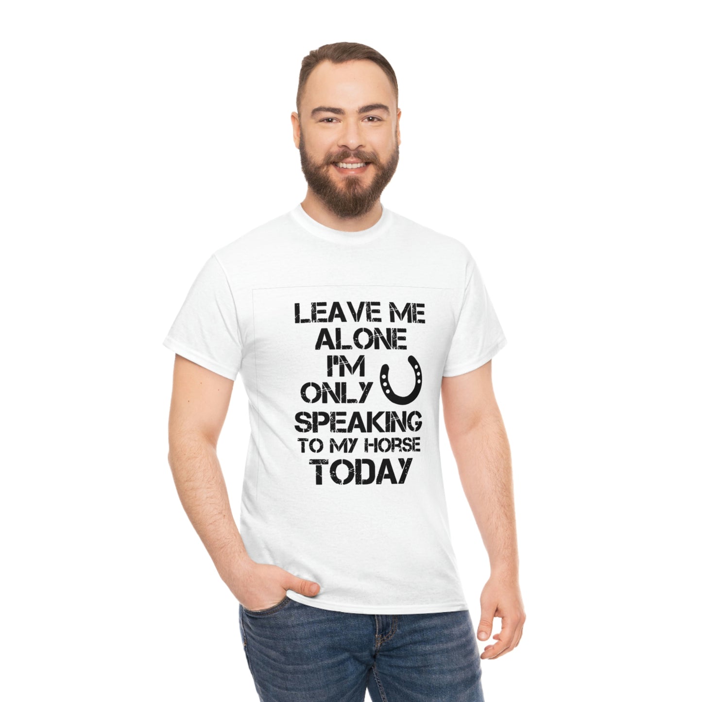 Leave Me Alone - Adult Tee (Front Logo)