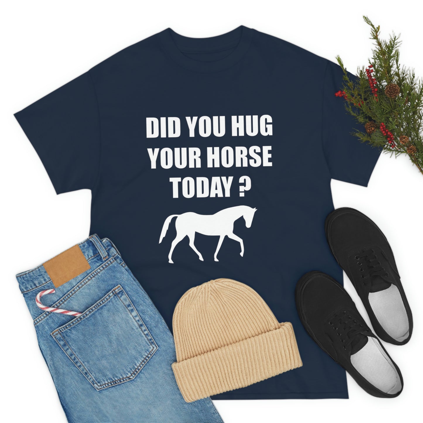 Horse Hugs - Adult Tee (Front Logo)