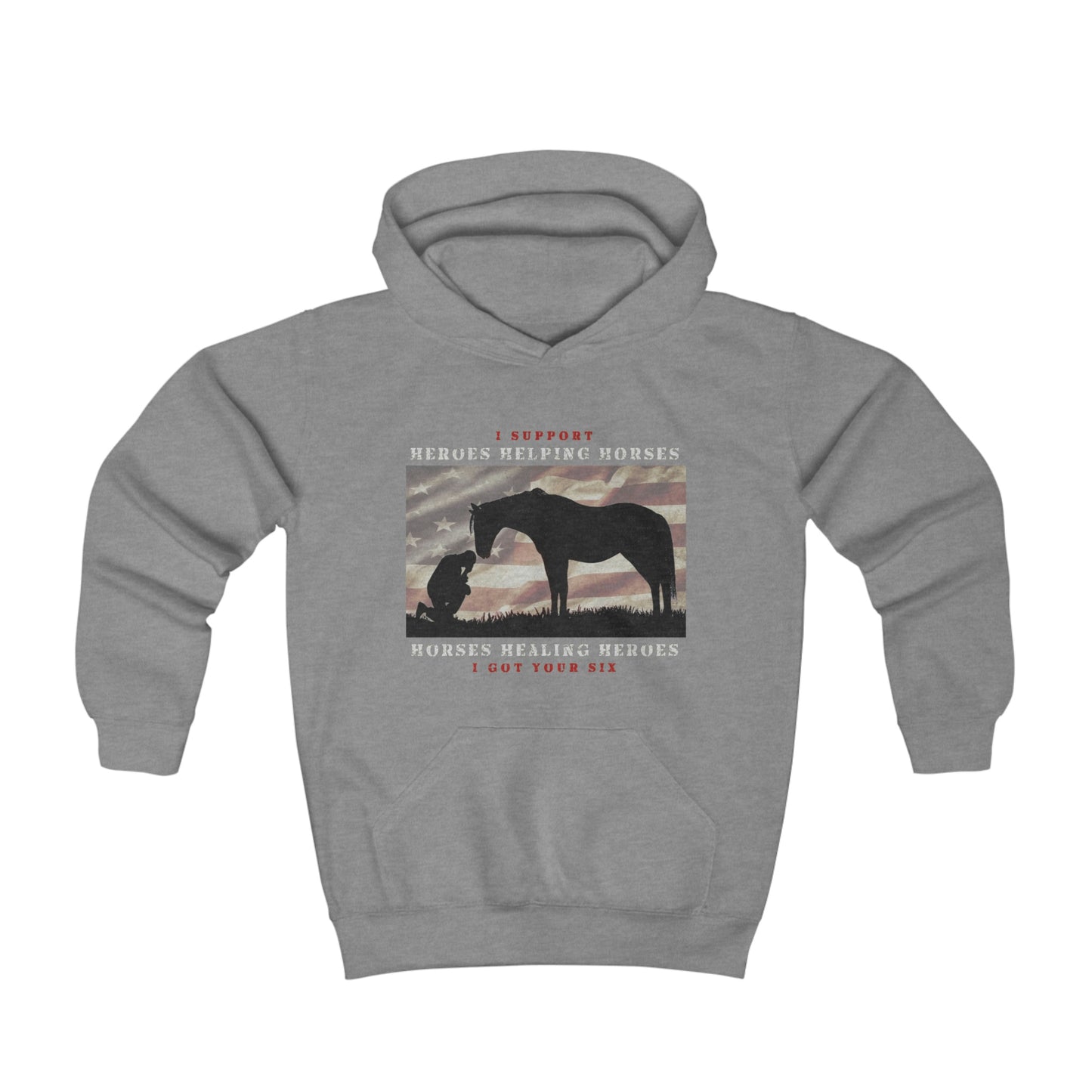 6H - Youth Hoodie - White Lettering (Front Logo)