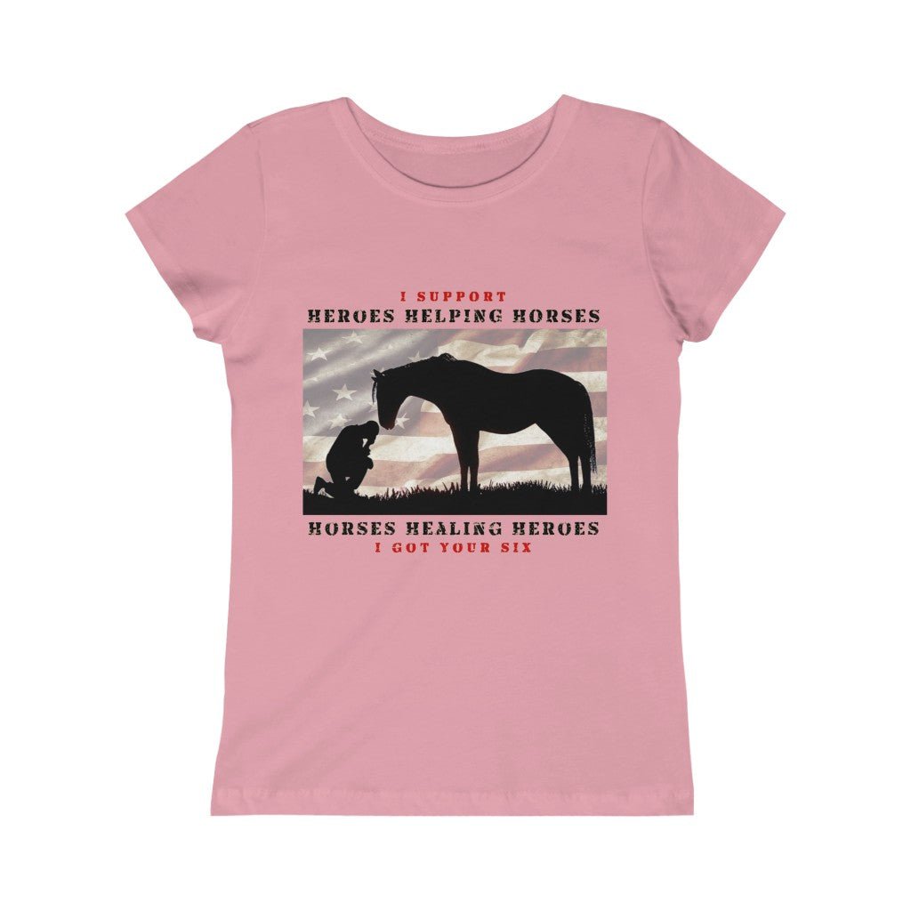 6H - Girls Princess Tee - Black Lettering