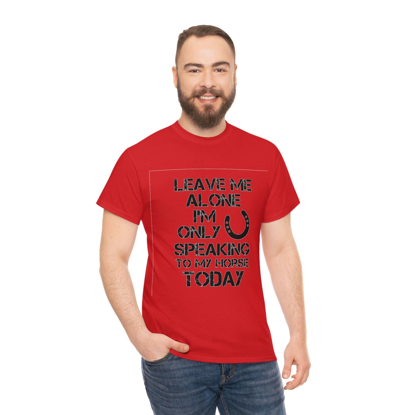Leave Me Alone - Adult Tee (Front Logo)