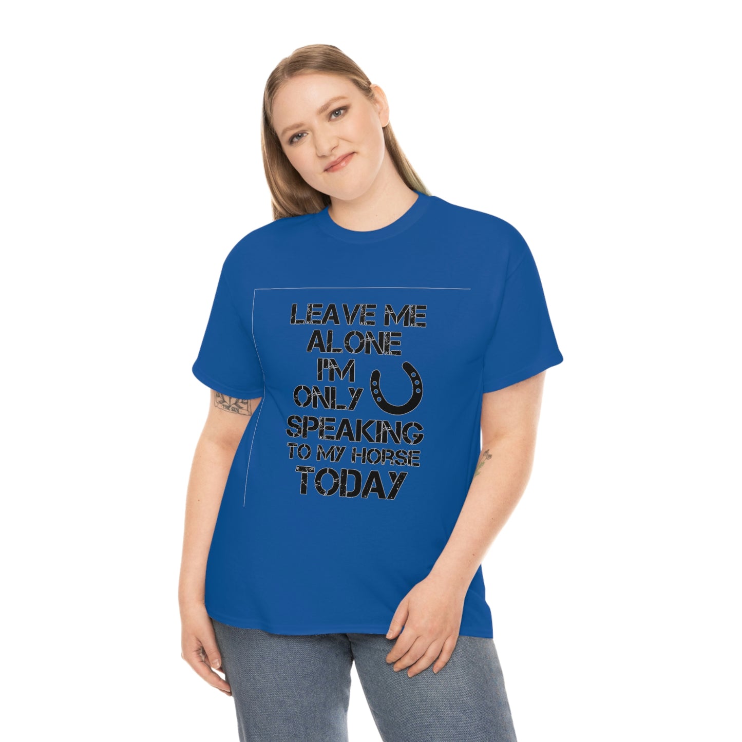 Leave Me Alone - Adult Tee (Front Logo)