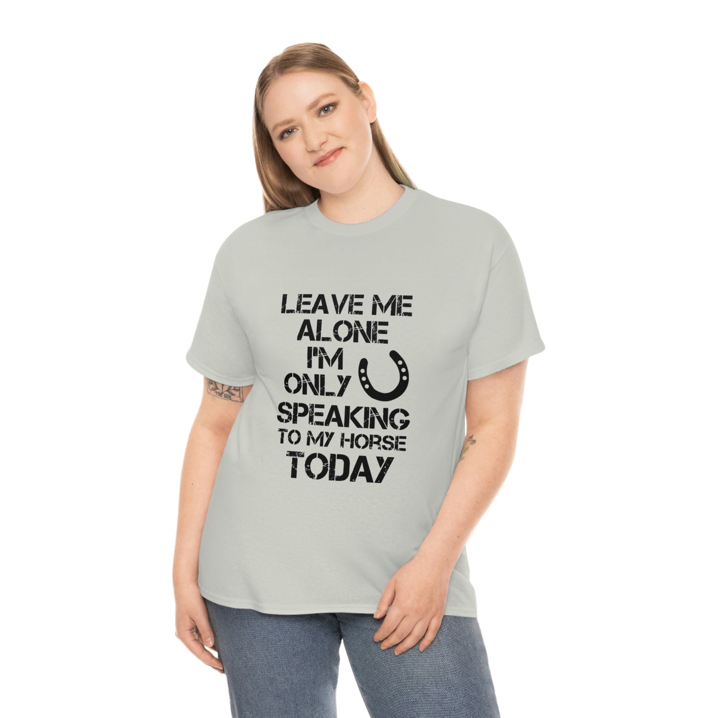 Leave Me Alone - Adult Tee (Front Logo)