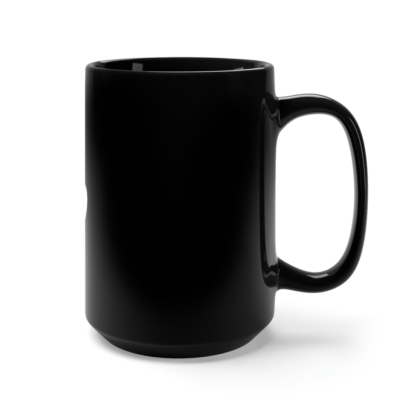 Never Give Up - Black Mug 15oz