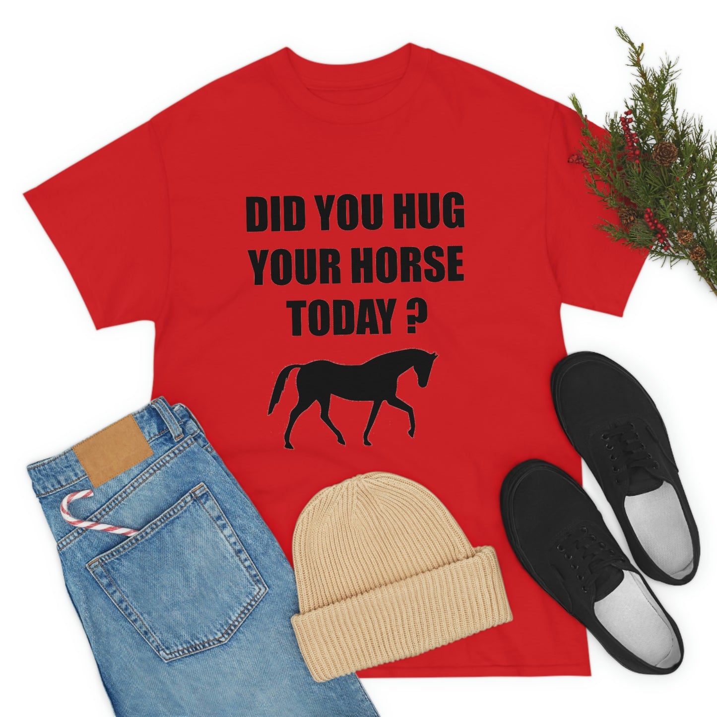 Horse Hugs - Adult Tee (Front Logo)