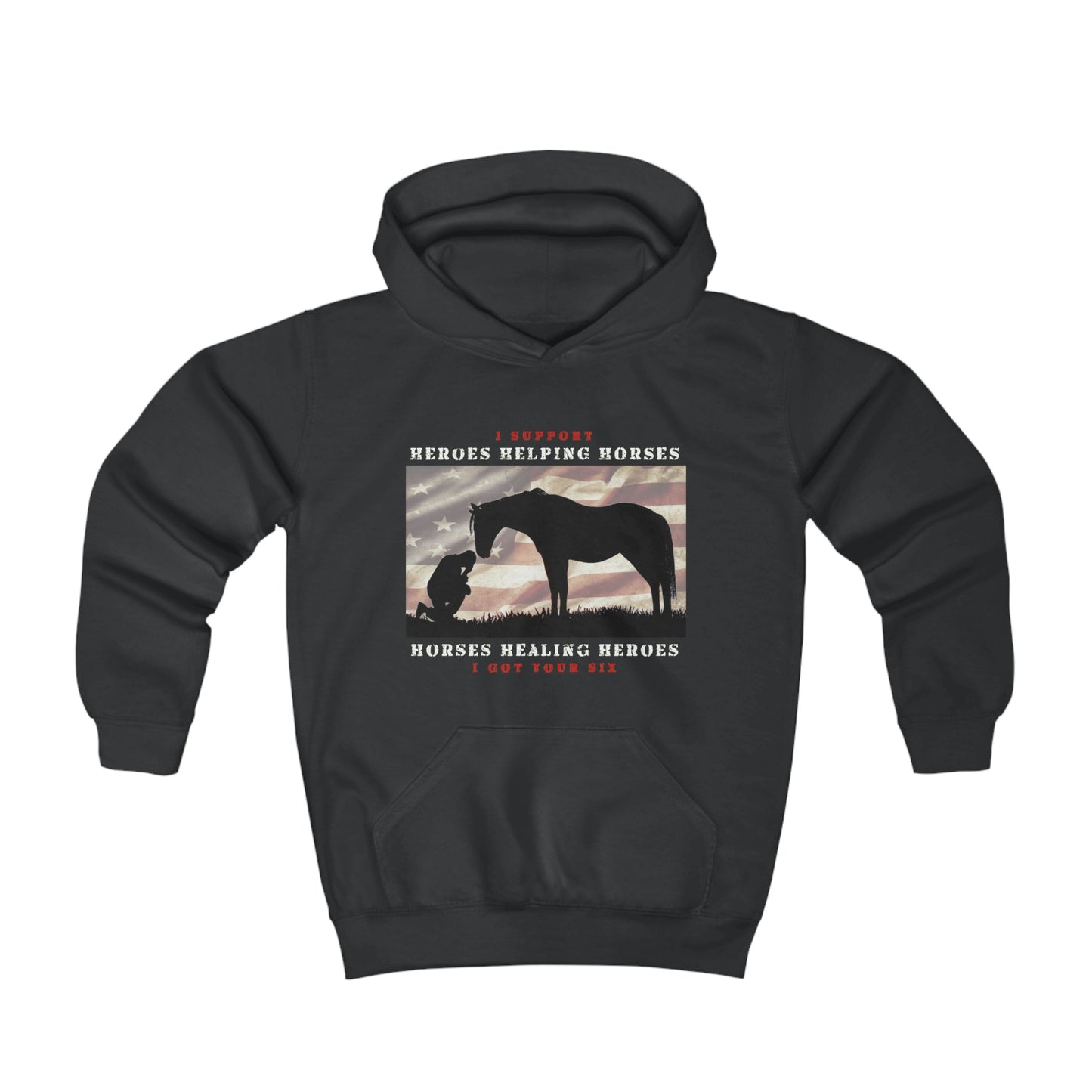6H - Youth Hoodie - White Lettering (Front Logo)