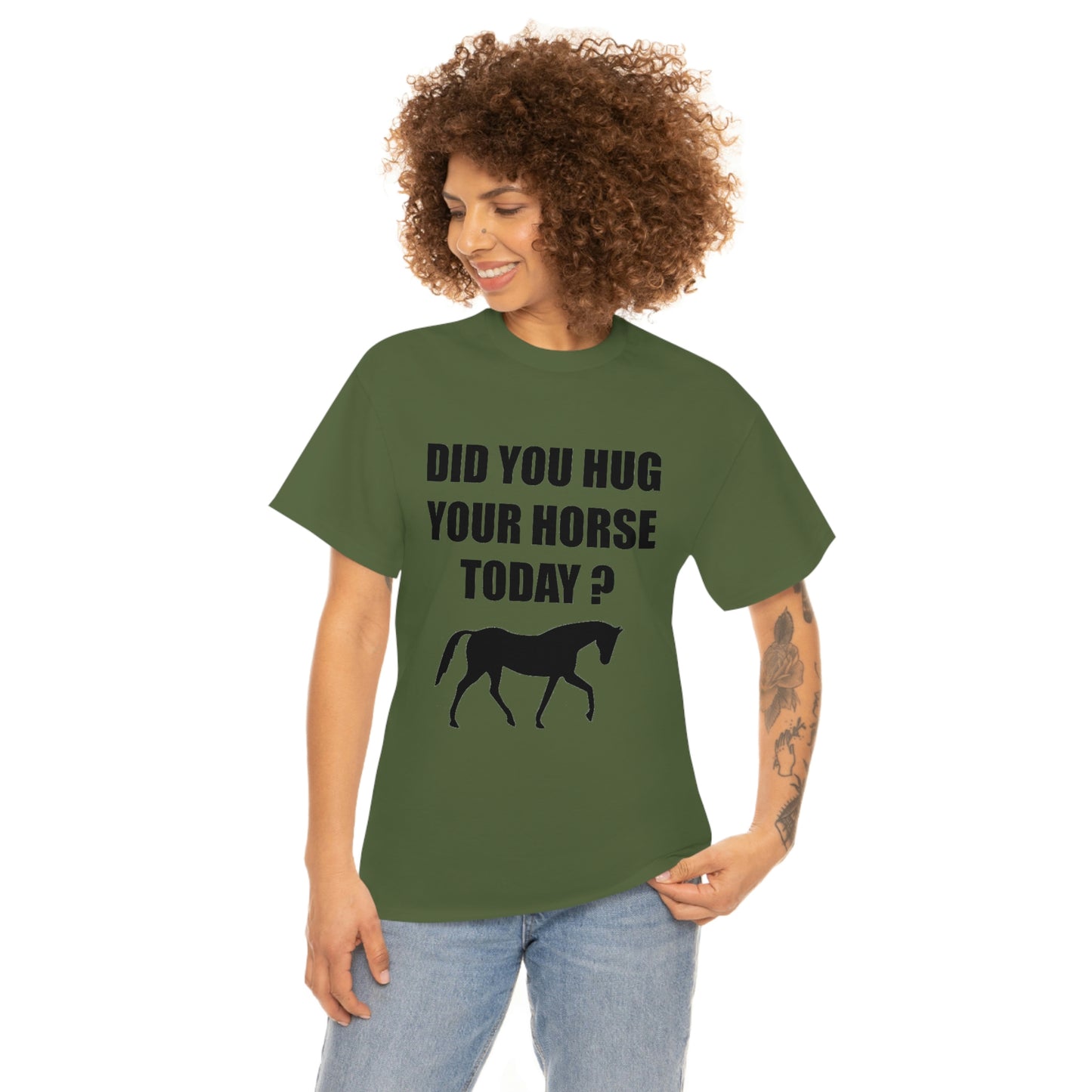 Horse Hugs - Adult Tee (Front Logo)
