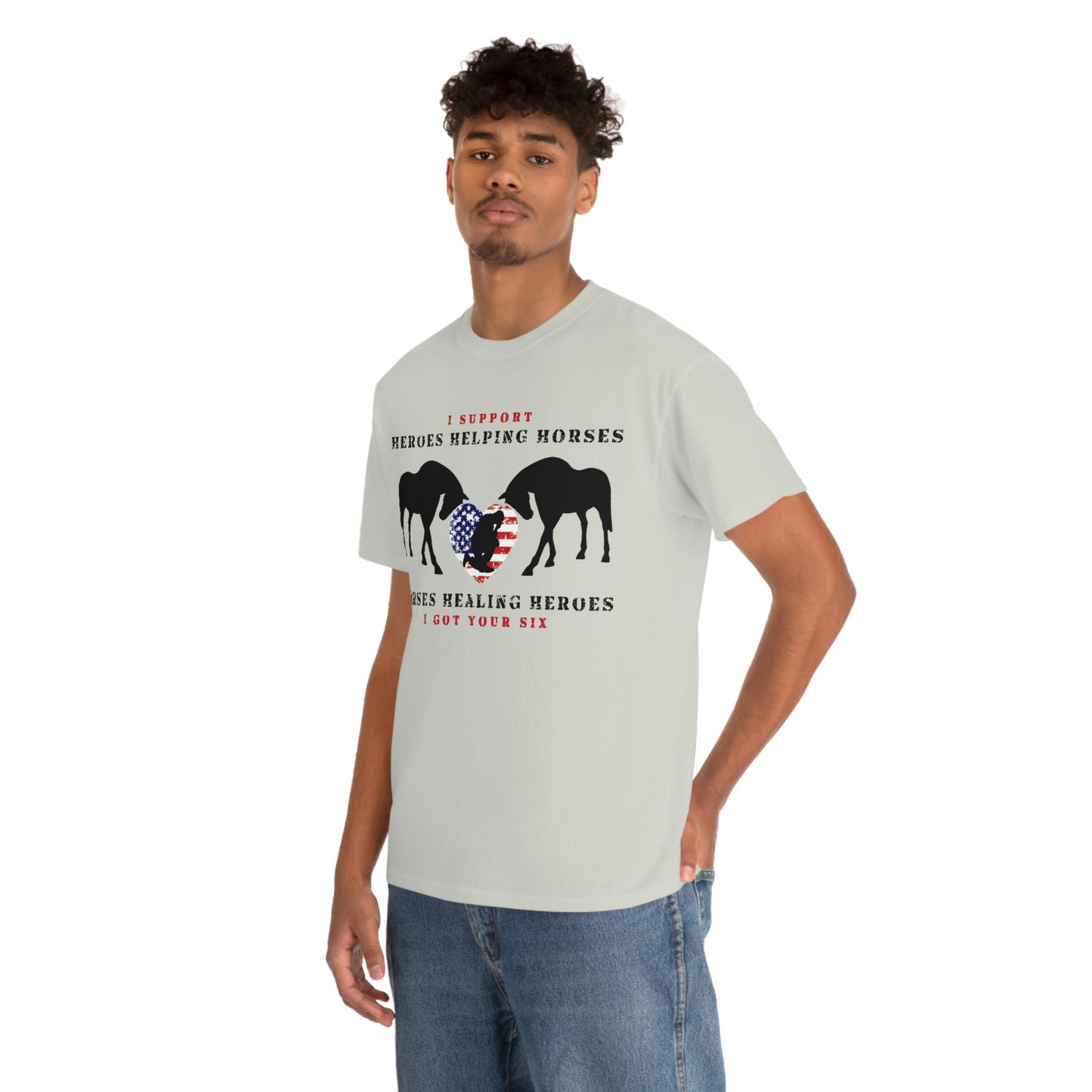 6H - Heart - Adult Tee (Front Logo)