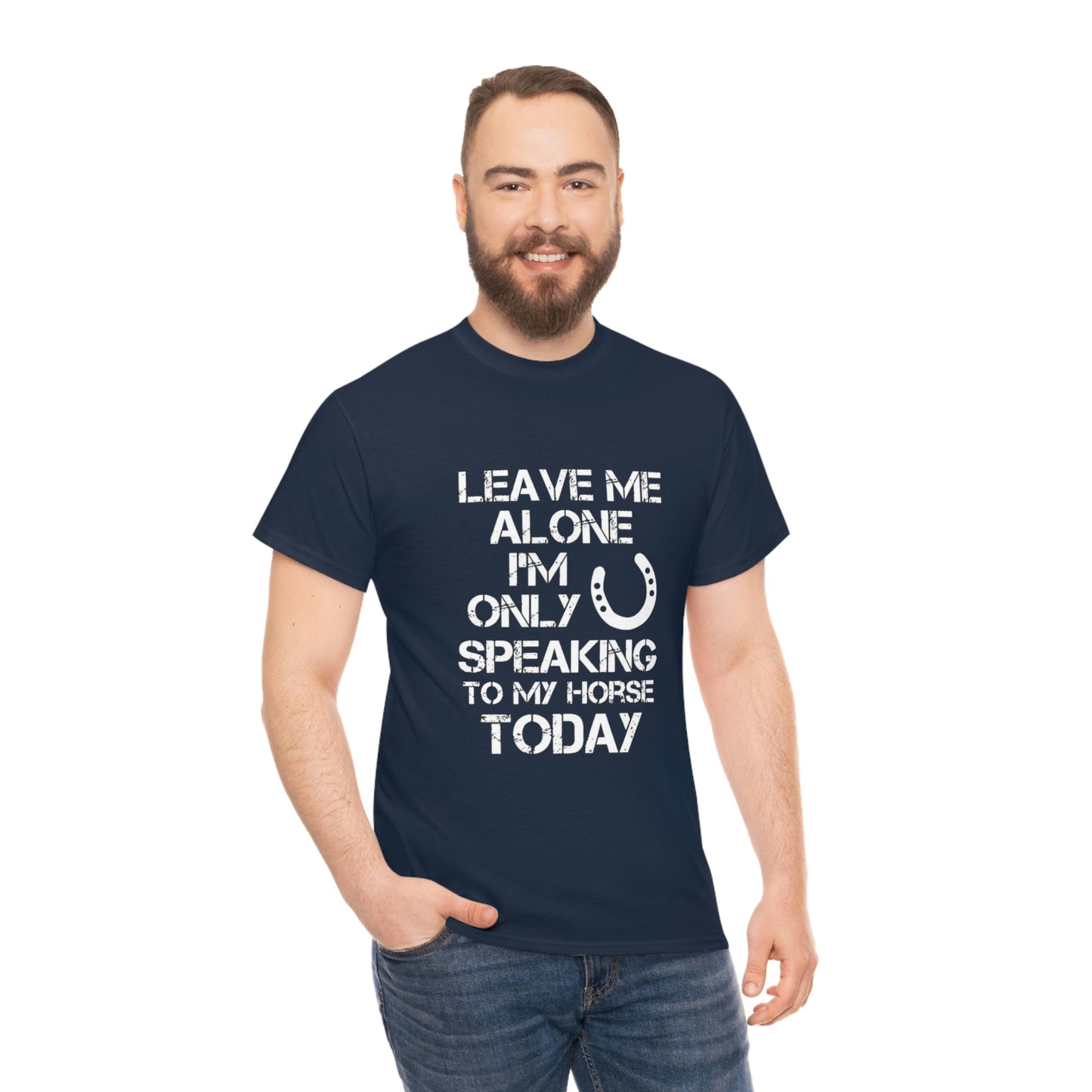 Leave Me Alone - Adult Tee (Front Logo)