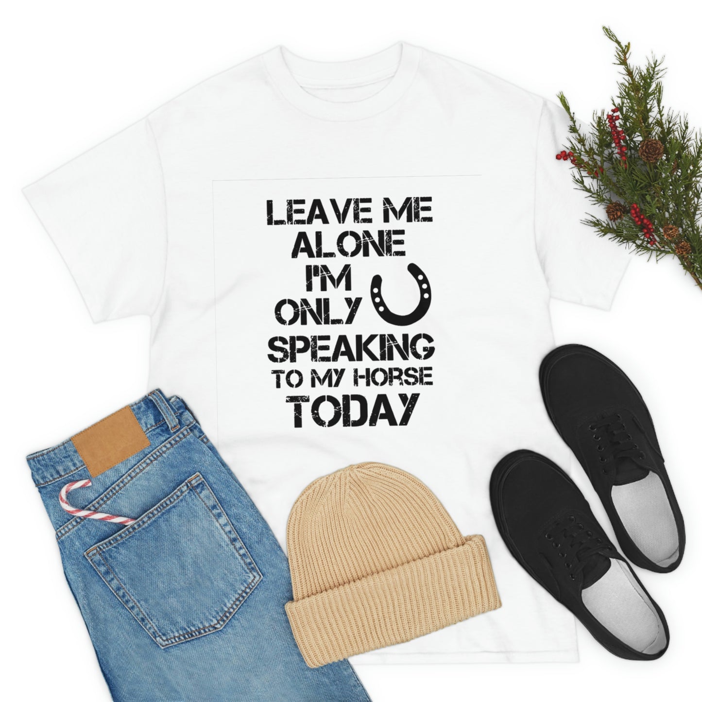 Leave Me Alone - Adult Tee (Front Logo)