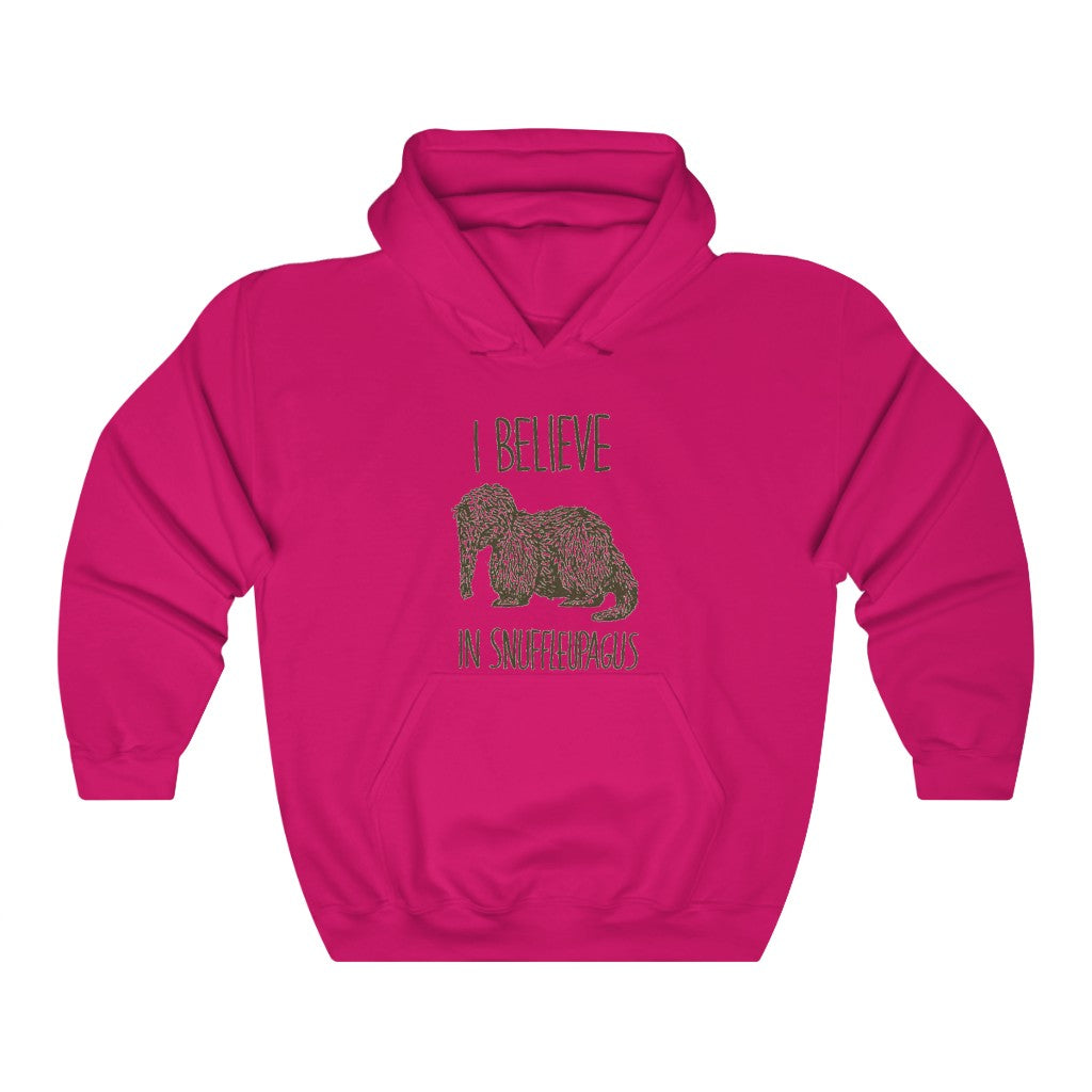 I believe in Snuffleupagus - Adult Unisex Heavy Blend™ Hooded Sweatshirt (Front)