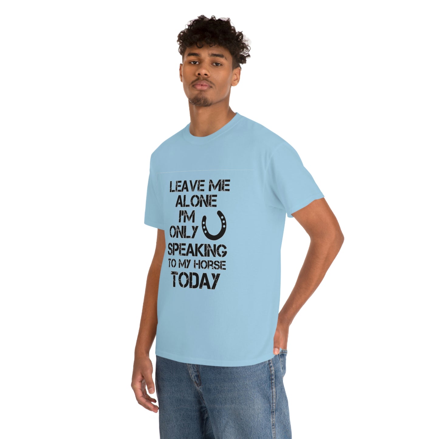 Leave Me Alone - Adult Tee (Front Logo)