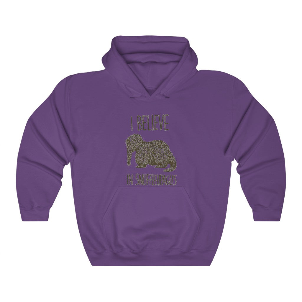 I believe in Snuffleupagus - Adult Unisex Heavy Blend™ Hooded Sweatshirt (Front)