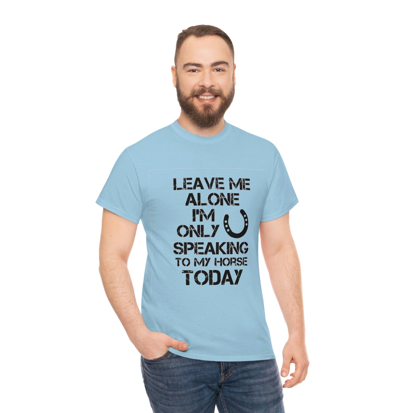 Leave Me Alone - Adult Tee (Front Logo)